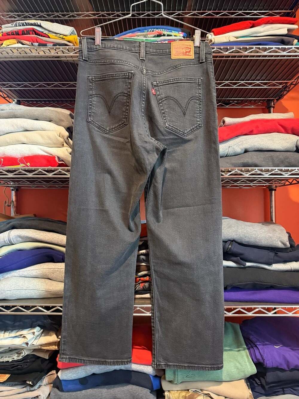 Levi's Straight Jeans Size W30 L27 Black Denim